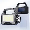 Solar Camping Lantern Long Range Portable Lantern Lamp Waterproof (Black)