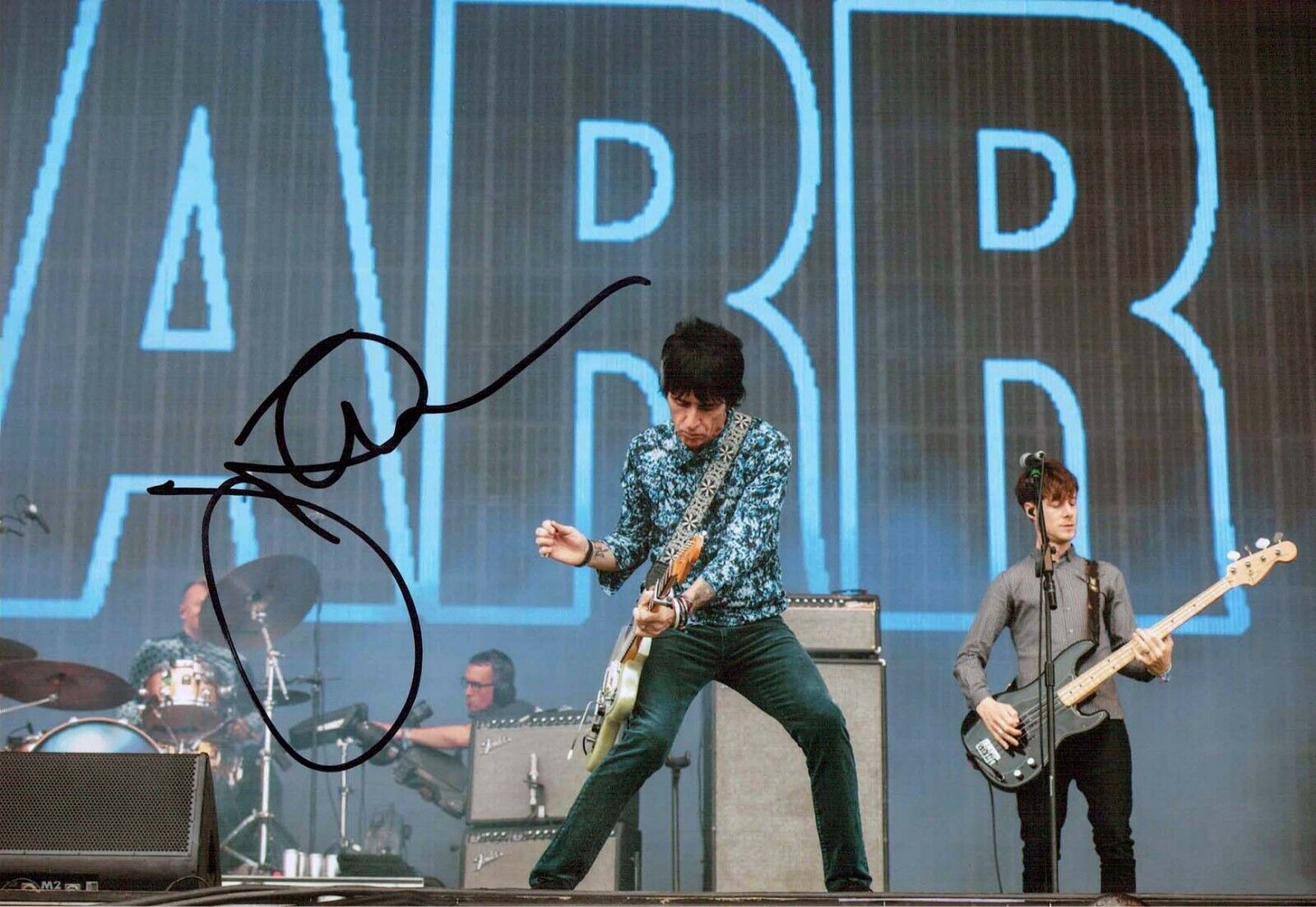 Johnny MARR SIGNED Autograph 12x8 Photo Poster painting B AFTAL COA The SMITHS Guitarist Music