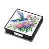 Diamond Painting PU Flowers Birds Note Box with 160 Sheets for Office Home