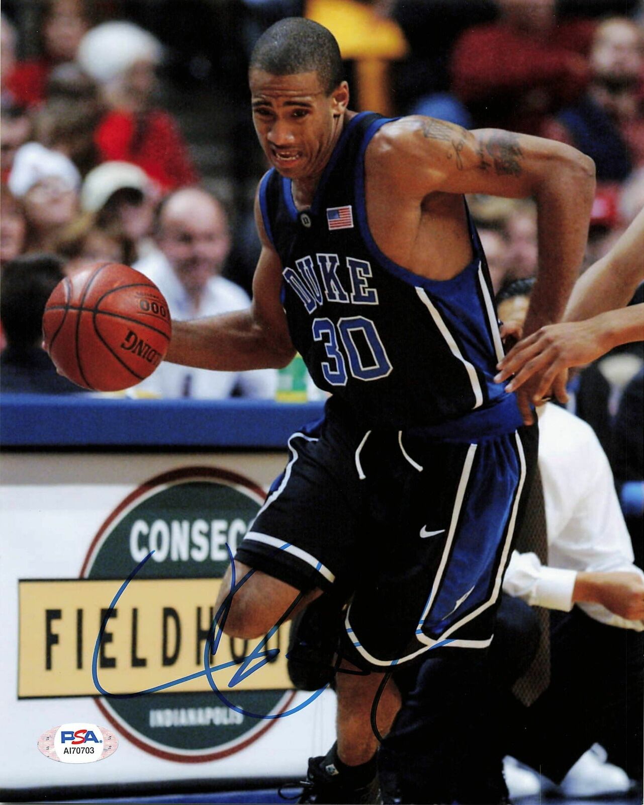 Dahntay Jones signed 8x10 Photo Poster painting PSA/DNA Duke Blue Devils Autographed