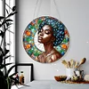 >SALE<Suncatcher Diamond Painting Hanging Pendant Home Windows Decor (Black Girl)