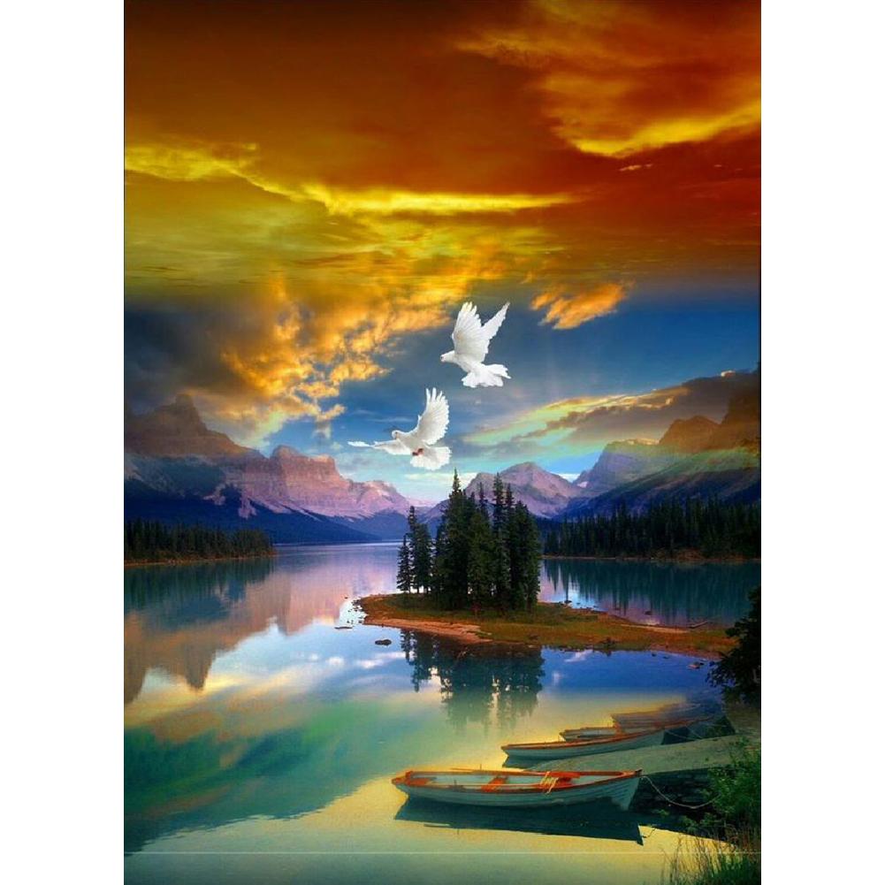 

Lake Islandet - Round Drill Diamond Painting - 30x40cm, 501 Original