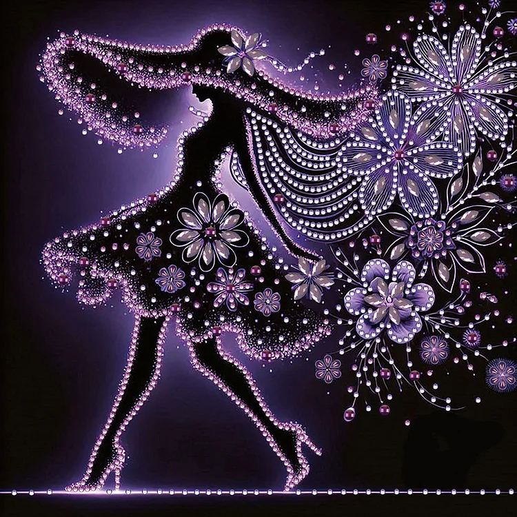 Elegant Lady - Partial Drill - Special Diamond Painting(30*30cm)
