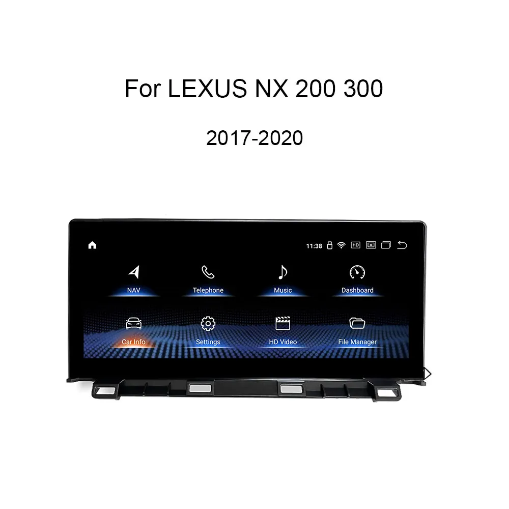For LEXUS NX200 300 2017-2020 year Android Car Radio Audio CarPlay GPS Navigation Multimedia Player