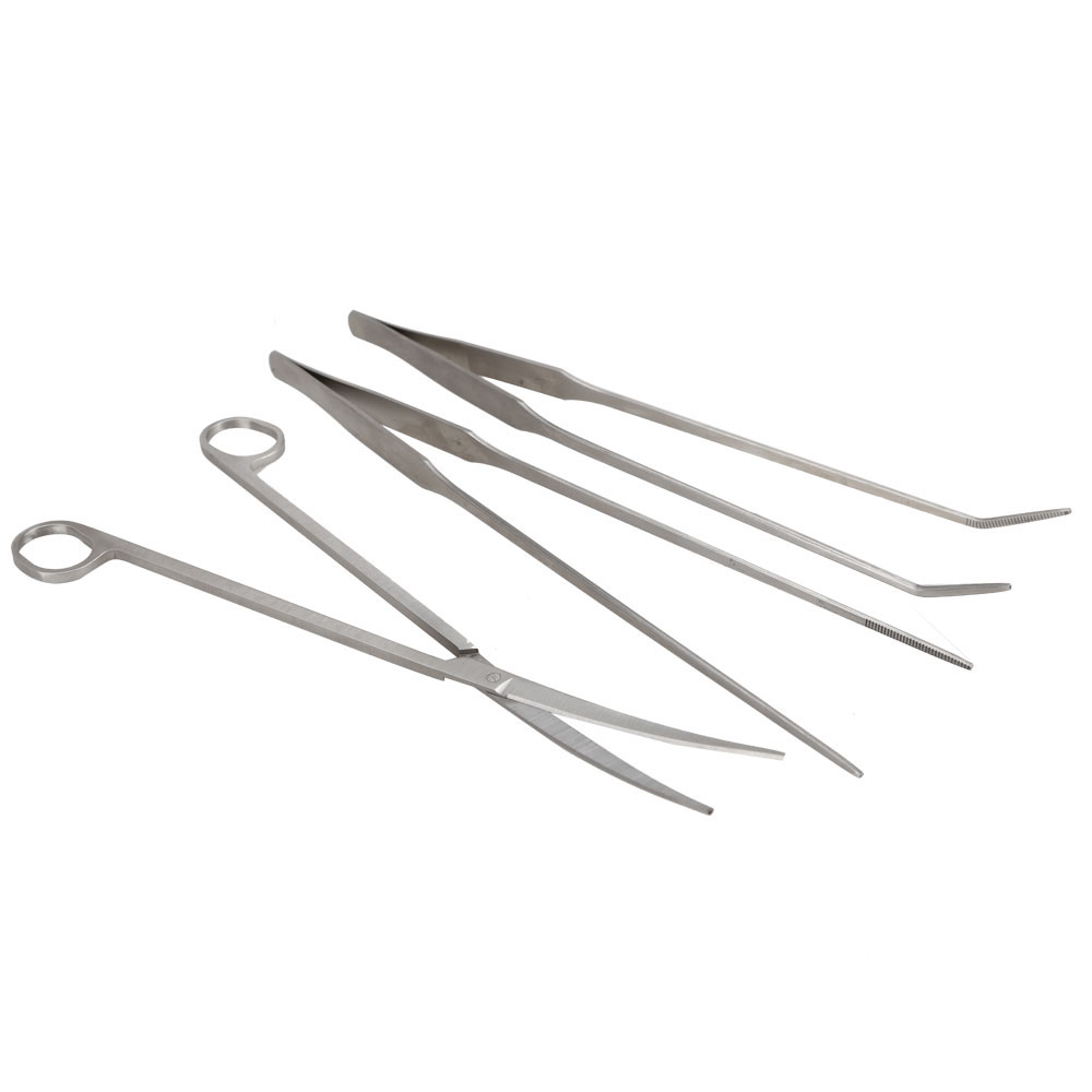 

3 IN 1 Aquarium Aquatic Plants Long Handle Scissors Tweezers Trim Tool Set, 501 Original