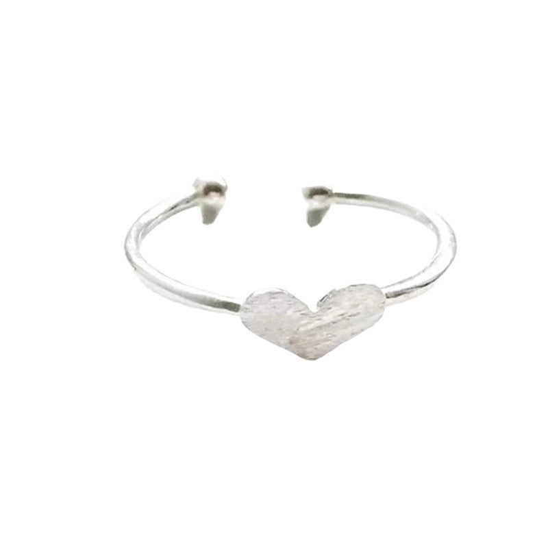 Copper Sweet Minimalist Heart Shape Open Rings