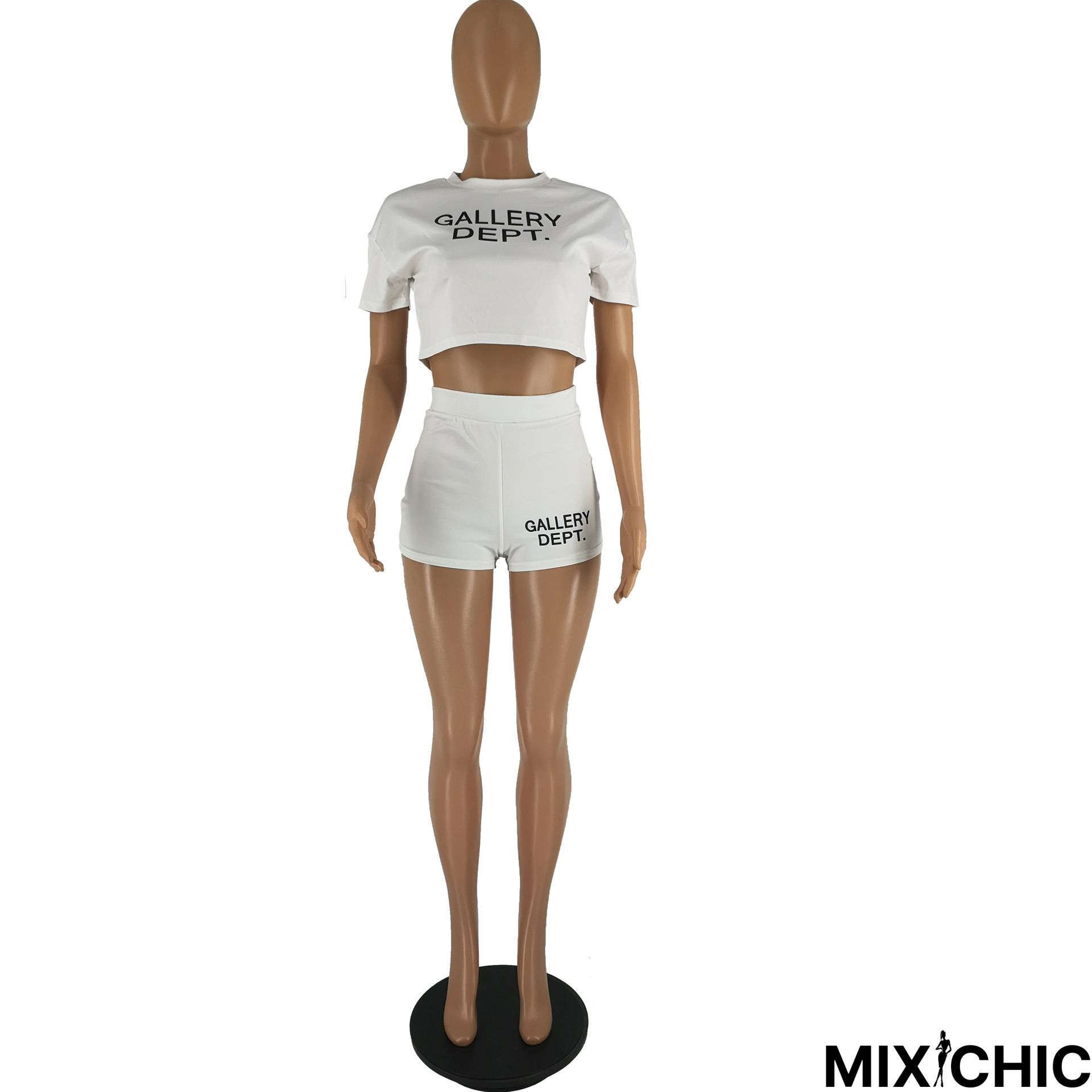 Summer New Popular Print Short-sleeved Shorts Two-piece Set