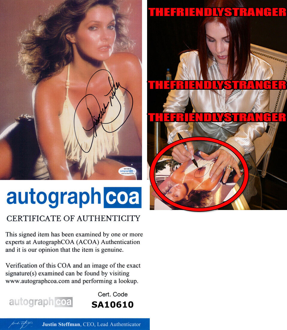 PRICILLA PRESLEY signed Autographed 8X10 Photo Poster painting EXACT PROOF a SEXY Elvis ACOA COA