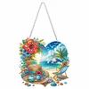 Diamond Painting Summer Seaside Love Diamond Art Pendant Window Hanging Ar