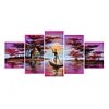 Diamond Painting -DIY Full Round Drill Rowing 5-pictures Combination Kits