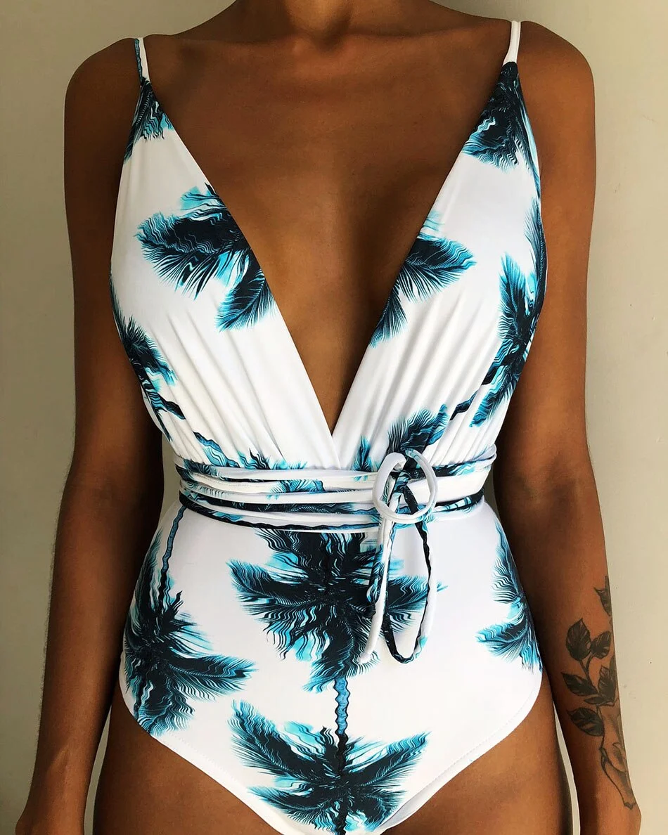 New 2020 Sexy One Piece Swimsuit Female Backless Bodysuit Brazilian Monokini Swimwear Women Bathing Suit Swimming Beach Wear