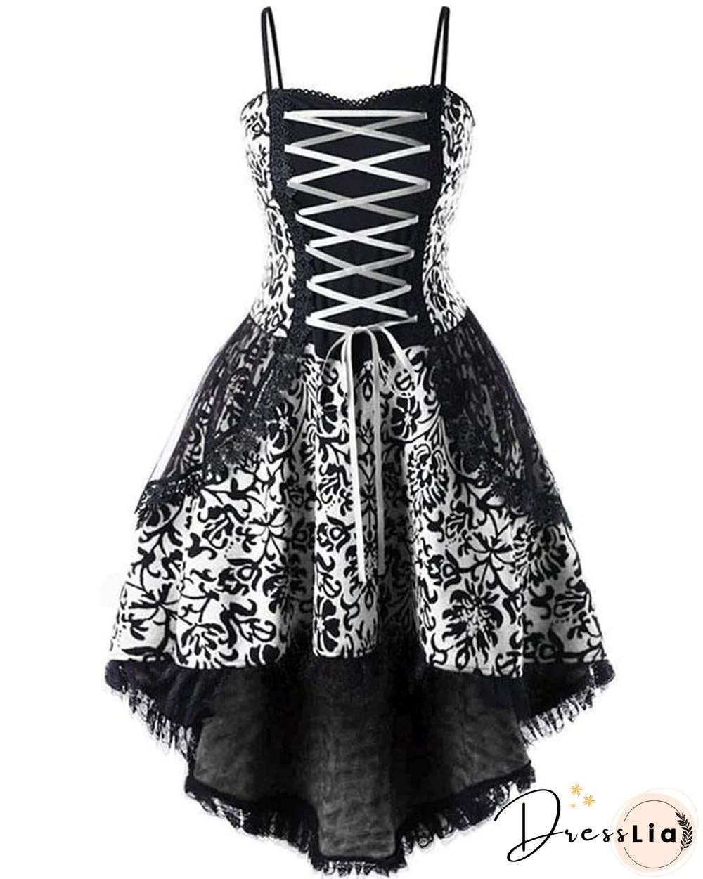 Plus Size Vintage 70s Cosplay Dress Spaghetti Strap Halloween Mini Dress