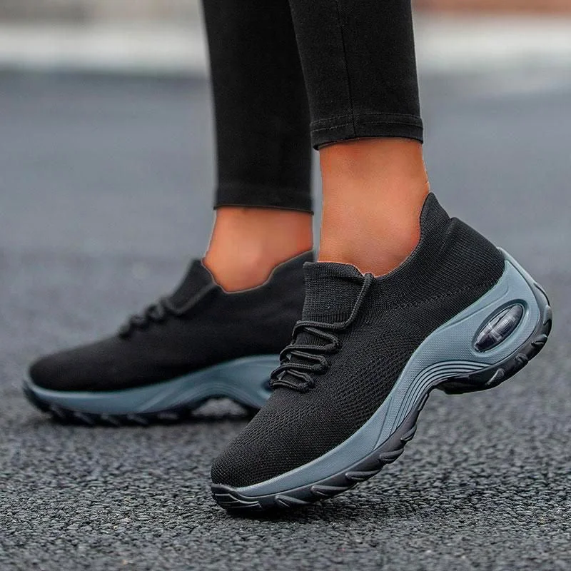 Fortuna Lace Up Running Shoes Platform Sneakers