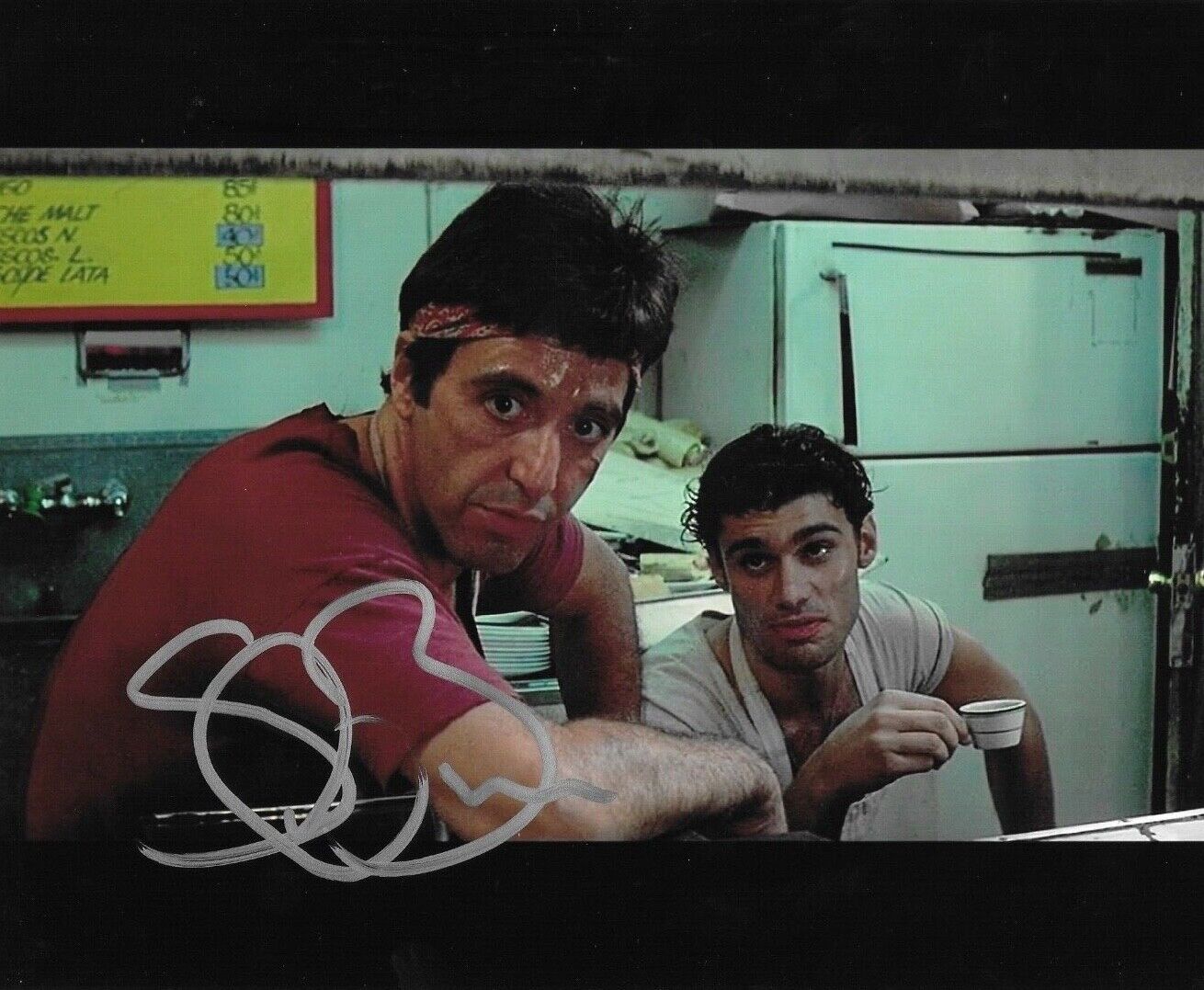* STEVEN BAUER * signed 8x10 Photo Poster painting * SCARFACE MANNY * PROOF * COA * 18