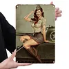 Fille de conscription chaude - Panneaux en &eacute;tain m&eacute;tallique(20*30cm/30*40cm)