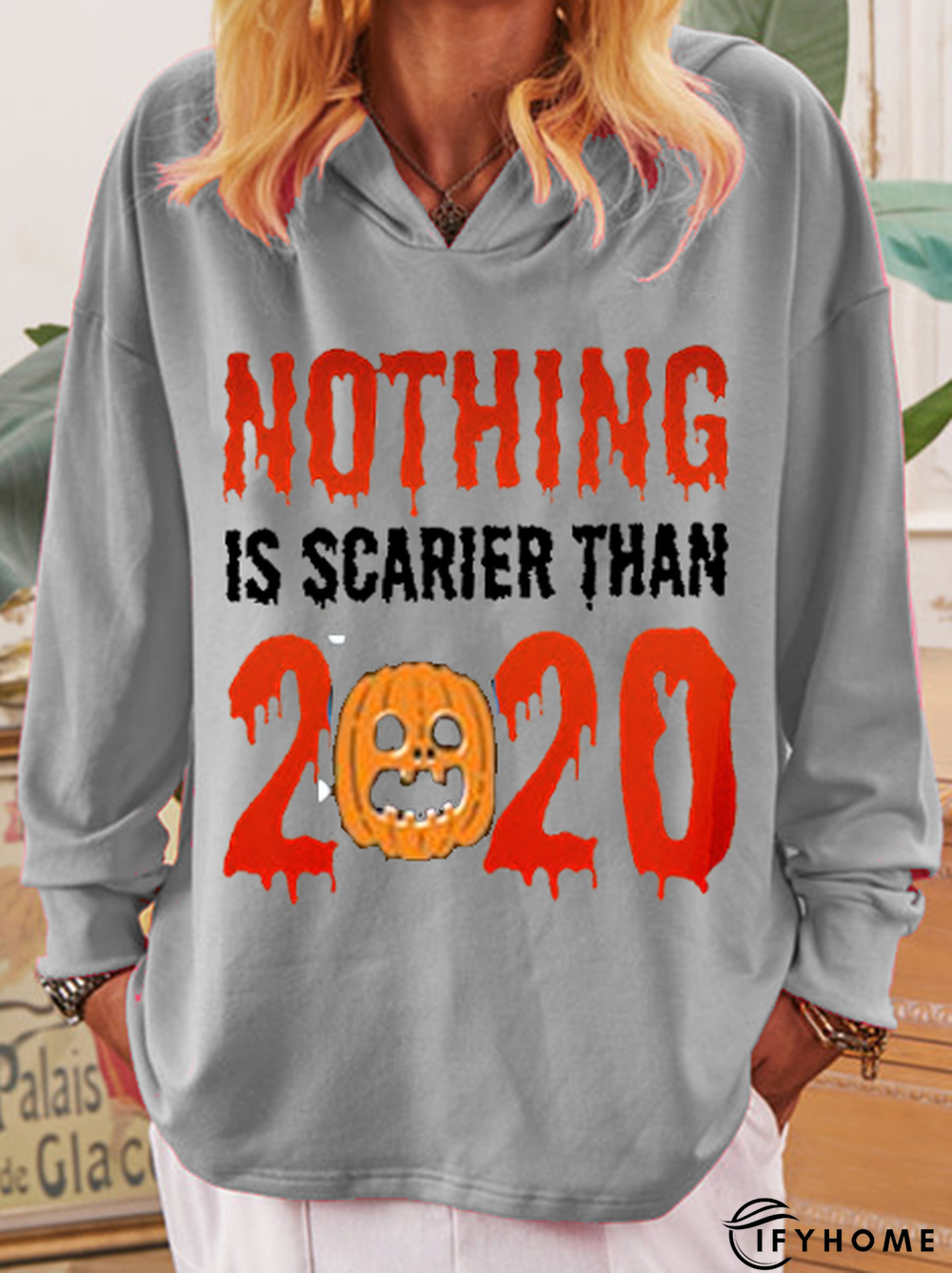 Long Sleeve Hoodie Cotton Boho Sweatshirt | IFYHOME