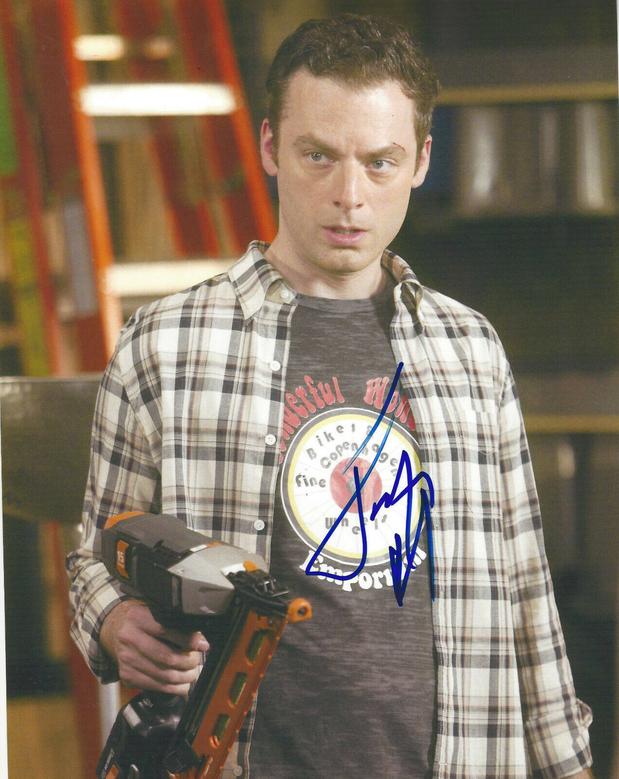 JUSTIN KIRK HAND SIGNED AUTHENTIC 'WEEDS' 8x10 Photo Poster painting w/COA KIDDING ACTOR