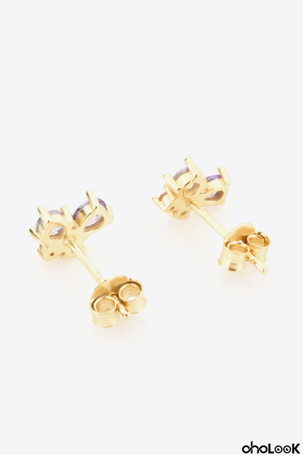 Multicolored Zircon 925 Sterling Silver Stud Earrings