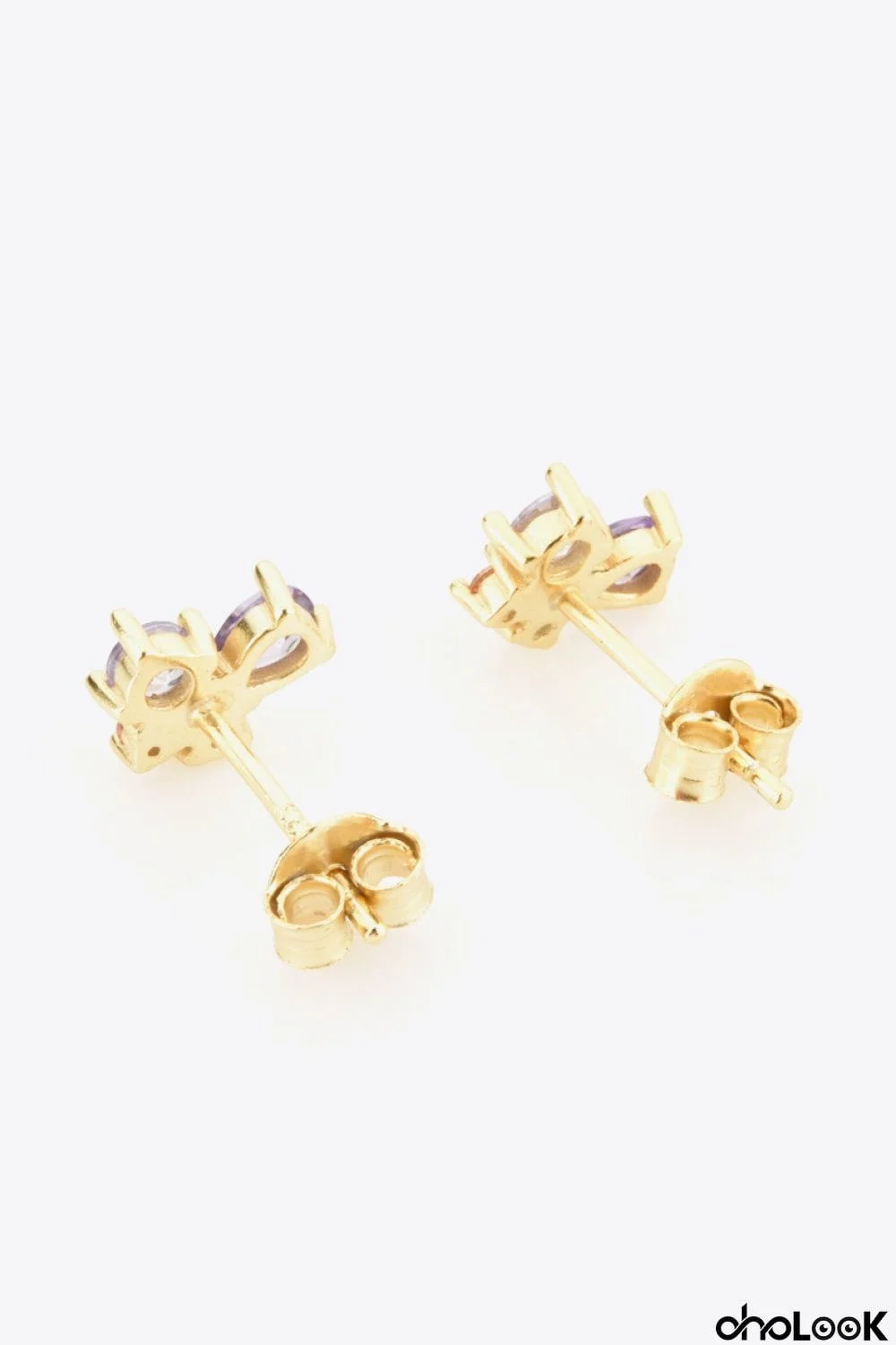 Multicolored Zircon 925 Sterling Silver Stud Earrings