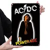 AC/DC - Panneaux en &eacute;tain m&eacute;tallique(20*30cm/30*40cm) - Musique