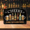 Beer calligraphy and painting - Vintage Metal Signs(8*12Inch) - Bar