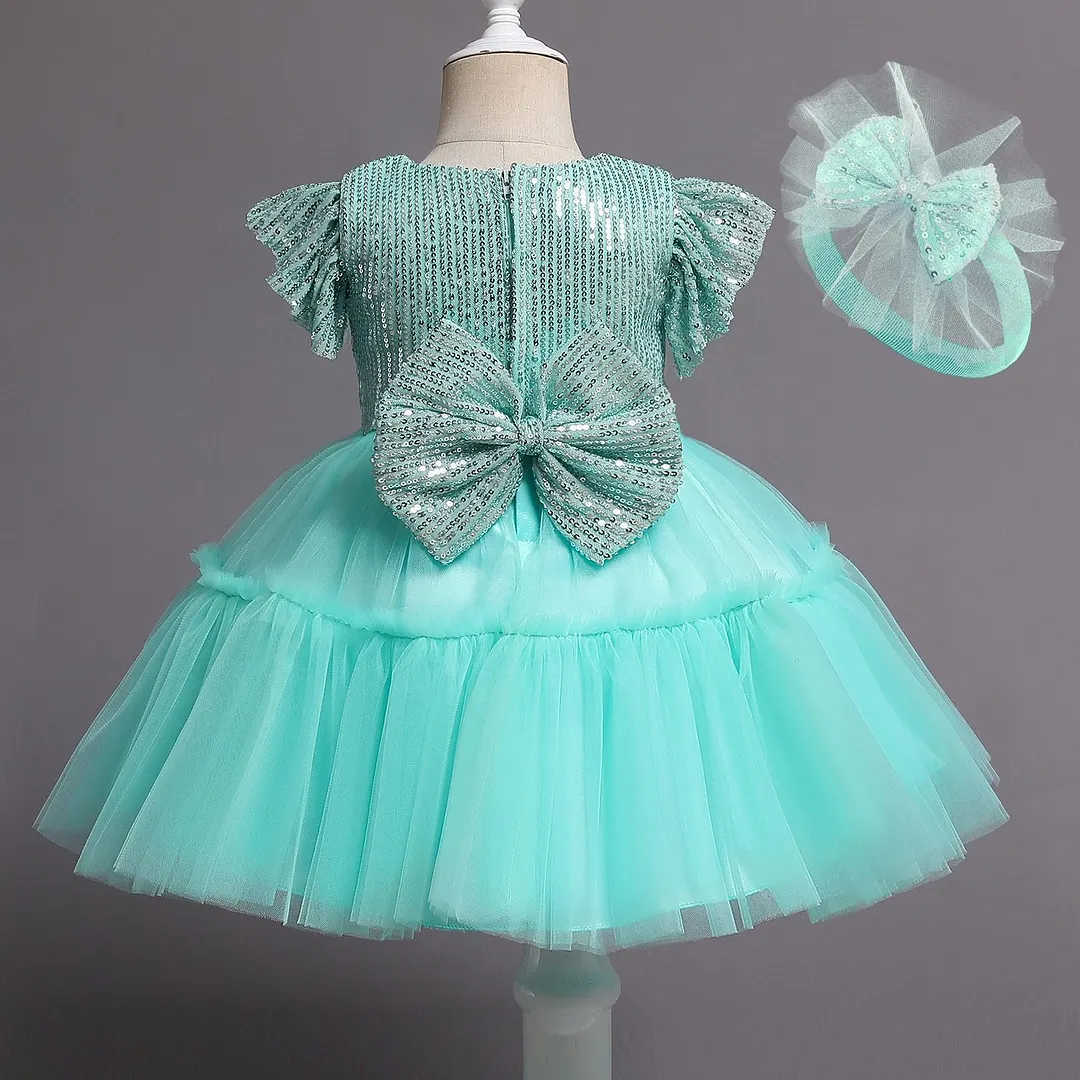 Newborn Dress For Girls Kids Wedding Party Dresses For Baby Girls 1st Birthday Princess Dress Bridesmaids Infant Bebe Vestidos