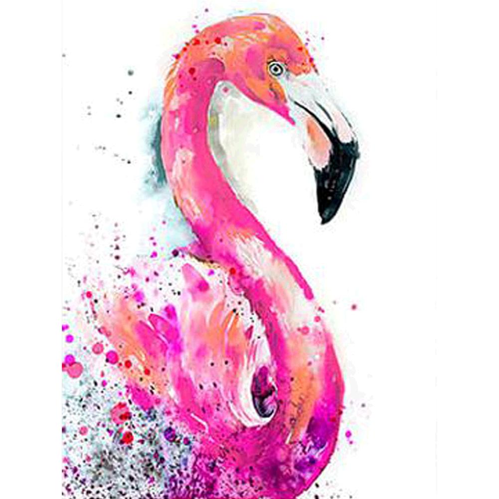 

30*40CM-Round Drill Diamond Painting-Flamingo, 501 Original