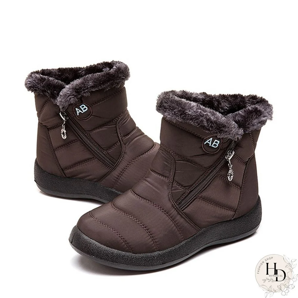 Women's Warm Waterproof Snow Boots Winter Non-slip Short Boots