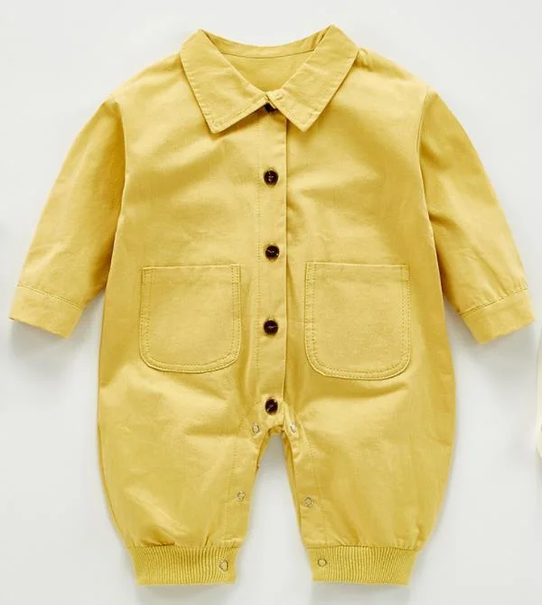 New Newborn Boys Girls Corduroy Jumpsuits Clothes Spring Autumn Baby Boys Girls Rompers Long Sleeve Children Rompers 0-3Yrs