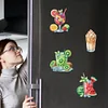 (US Only)6Pcs DIY Summer Drinks Diamond Painting Fridge Magnets Kit for Art Crafts Gift