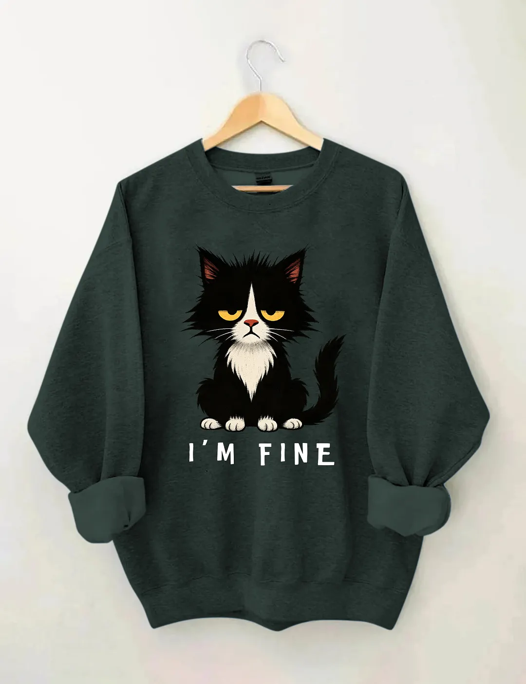I'm Fine Cat Sweatshirt