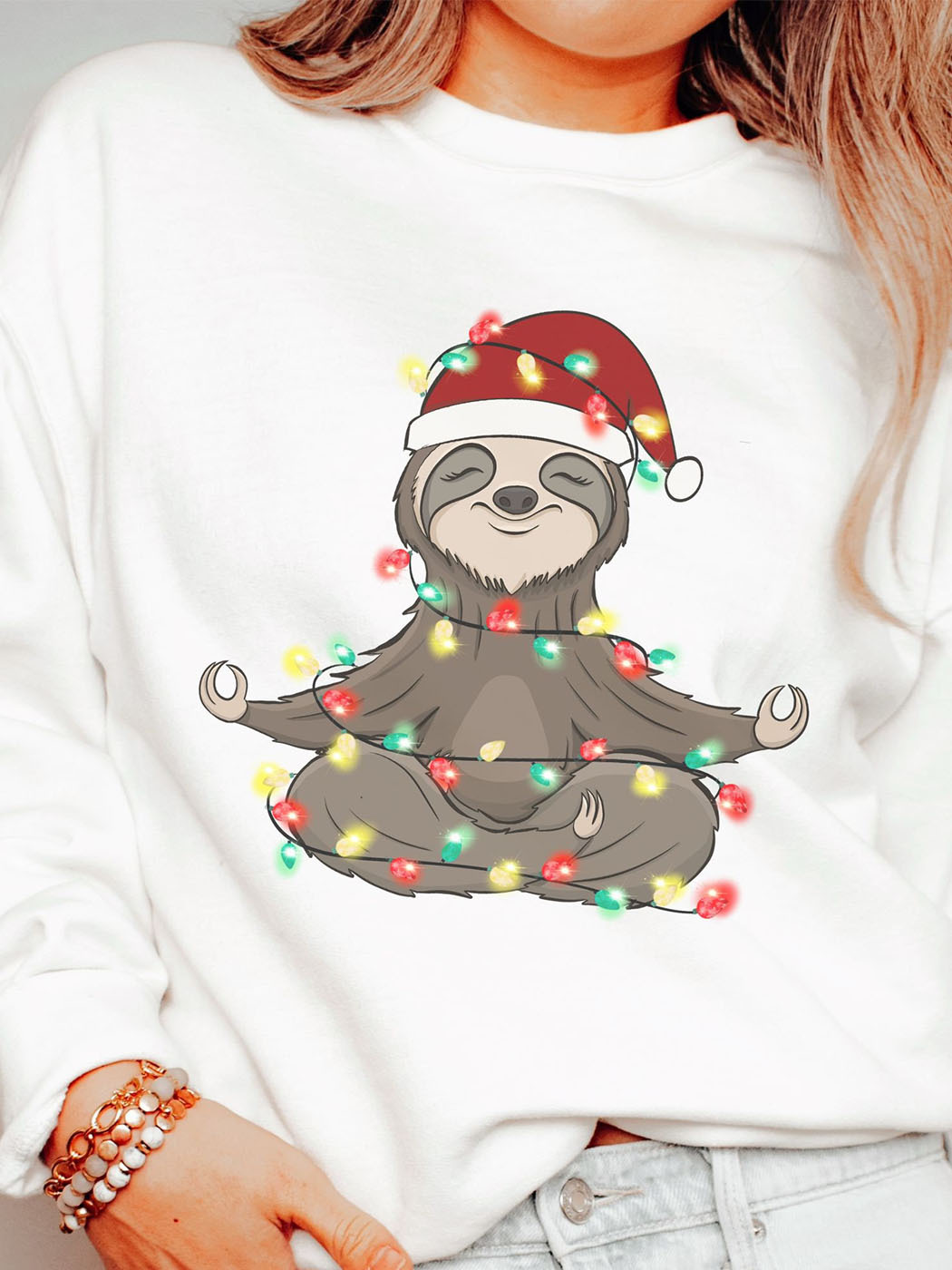 Women's Cute Sloth Christmas Sweaterchristmas