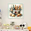 Bread And Beverages-11CT Stamped Cross Stitch 40*40cm/15.75*15.75in tapestrymarket