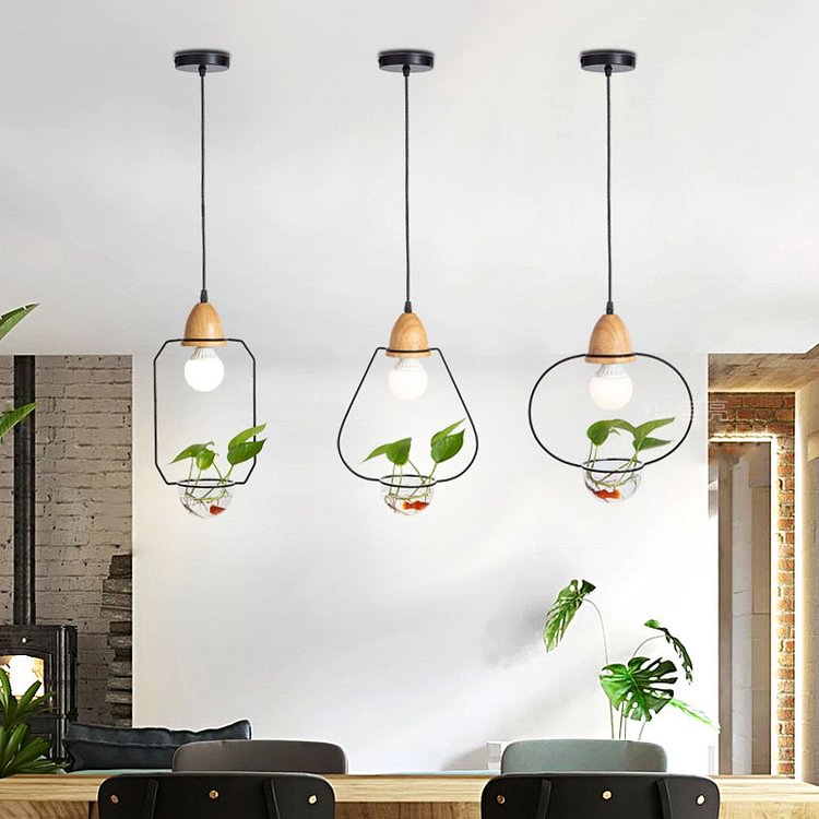 Nordic Iron Plant Decorative Chandelier - Green for the Space - Appledas