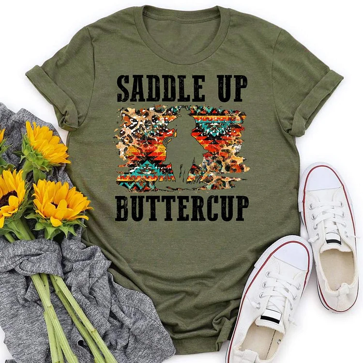 PSL - Saddle up buttercup Village LifeT-shirt Tee -05776