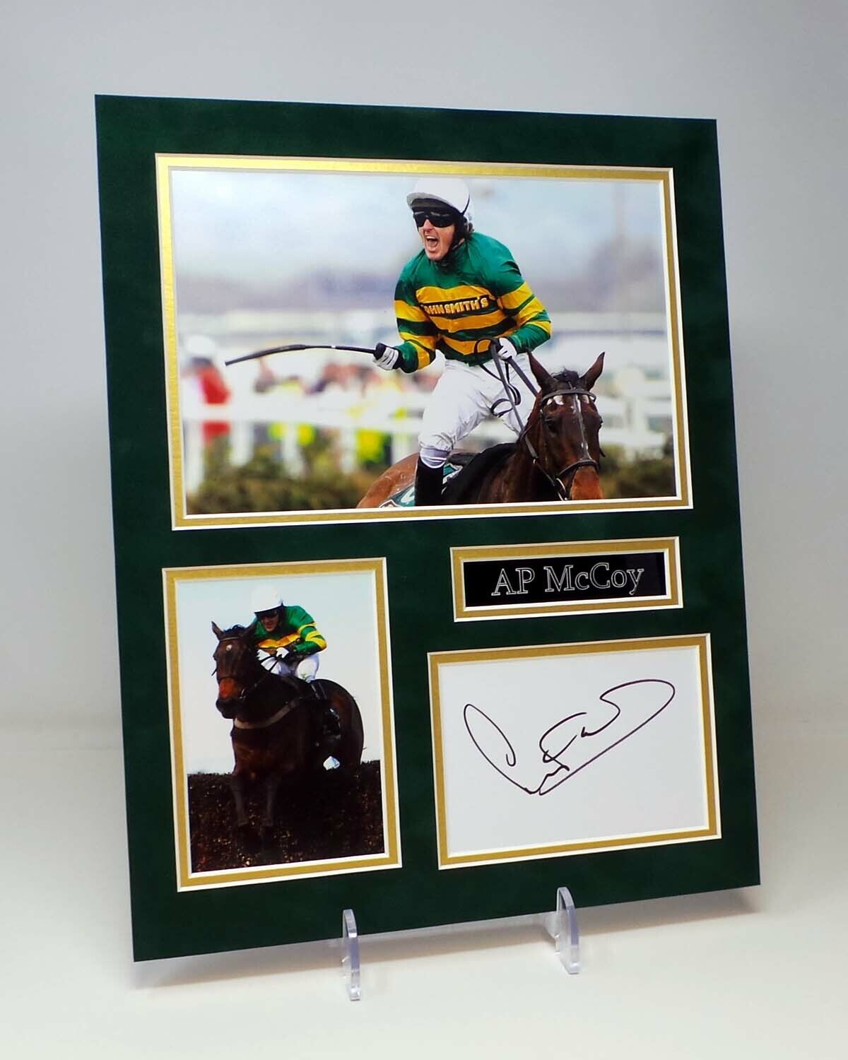 AP McCOY Signed Mounted Photo Poster painting Display AFTAL RD COA Horse Racing Jockey