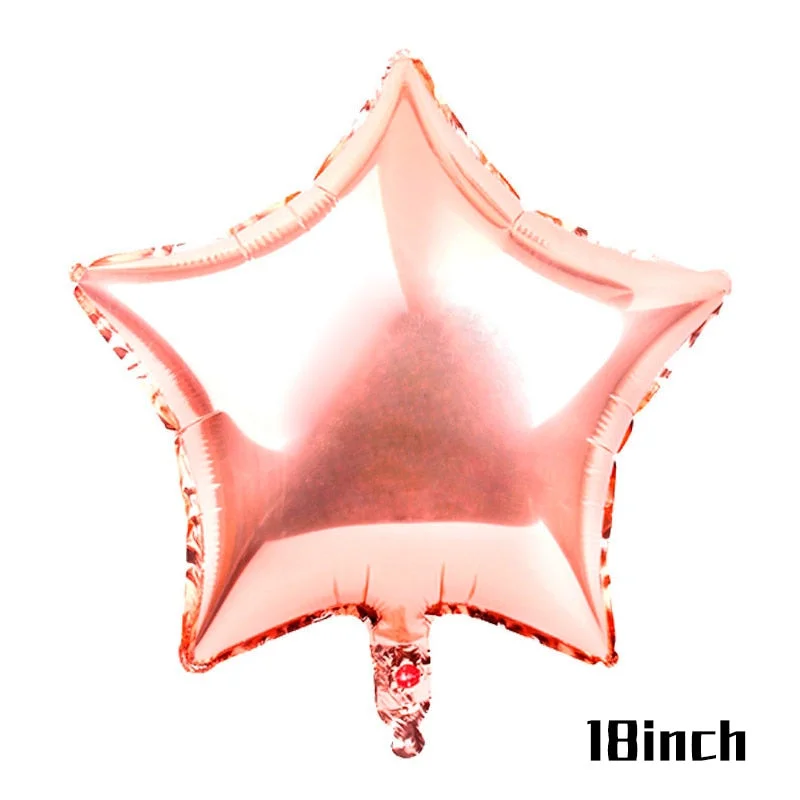 Rose Gold Birthday Party Balloons Set Happy Birthday Party Decoration Adult Foil Balloons Air Ballons Globos Supplies