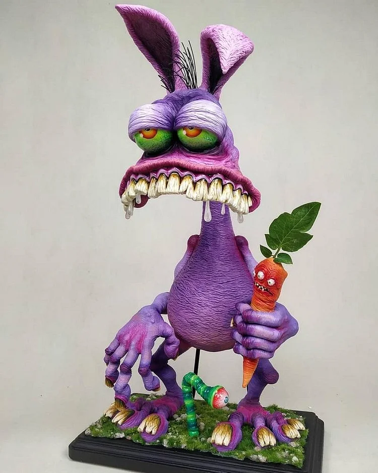 Horror Monster Sculpture Series-Rogue Rabbit