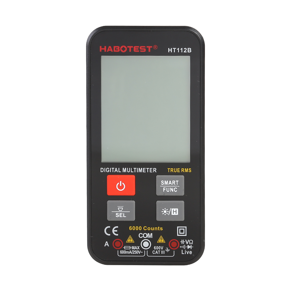 

HABOTEST HT112B 6000 Counts NCV True RMS Intelligent Digital Multimeter, 501 Original