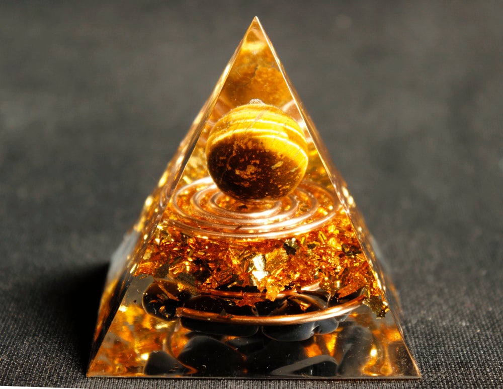

Orgone Pyramid Chakra - Obsidian in Double, 501 Original