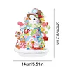 Diamond Painting Charms Snowmen Table Top  Decor Christmas Decor