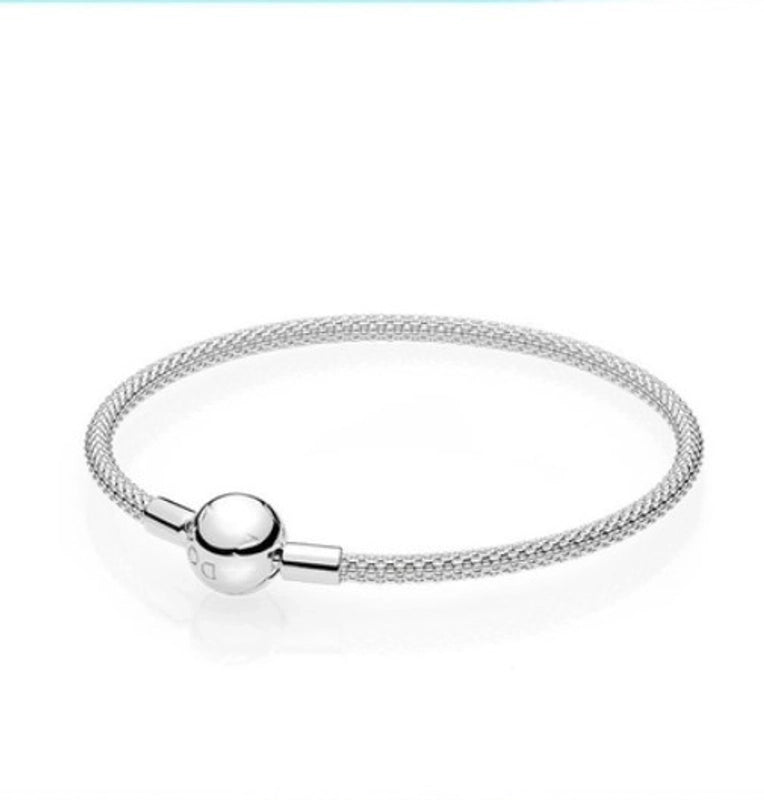 Minimalist Round Silver Plating Bracelets