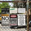 6pcs - Warning - Vintage Metal Signs(12*16Inch)