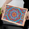 DIY Diamond Painting Decor Wooden Food Tray - Mandala