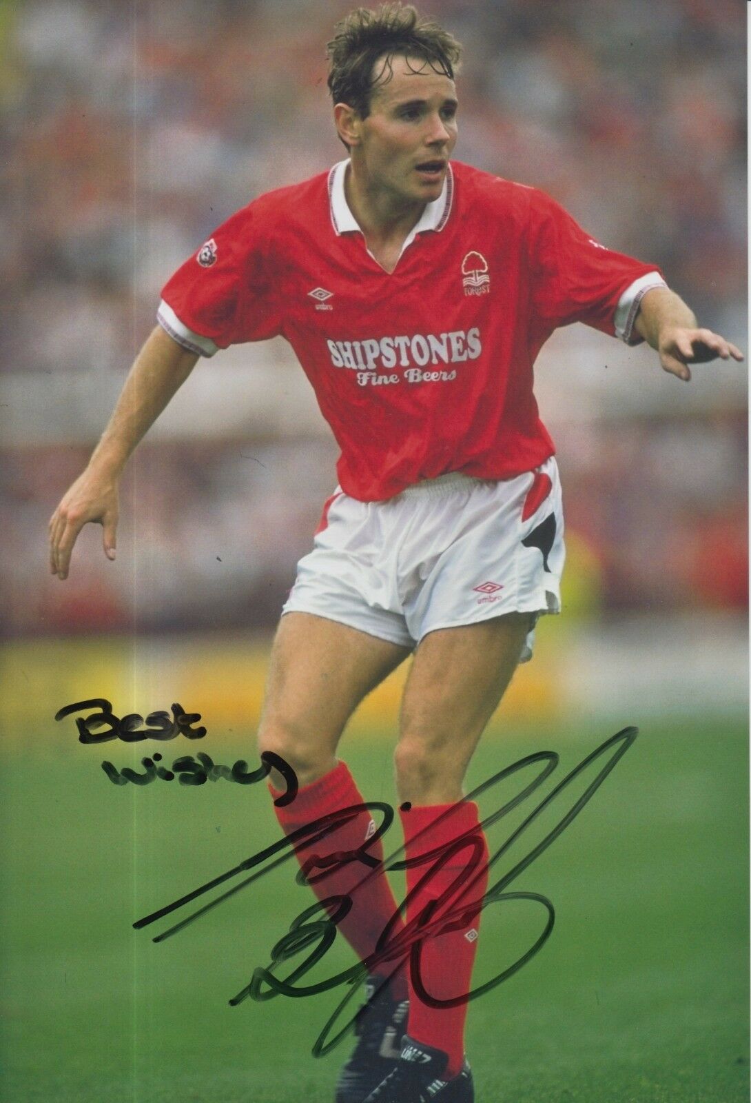 Kingsley Black Hand Signed Nottingham Forest 12x8 Photo Poster painting 2.