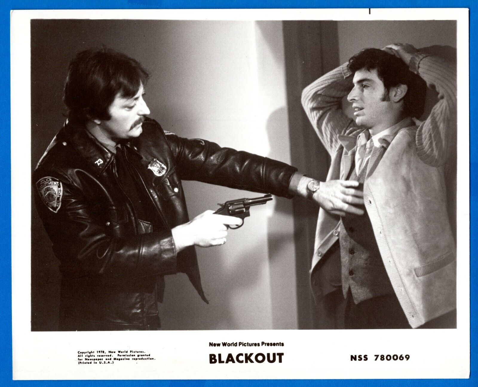 JAMES MITCHUM ROBERT CARRADINE Vintage 8x10 Promo Press News Photo Poster painting 1978 BLACKOUT