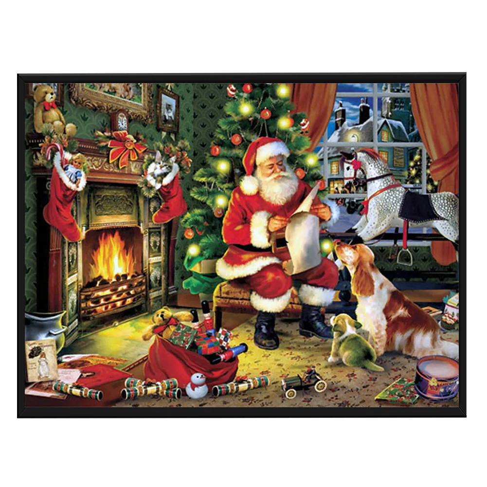 11ct Stamped Cross Stitch - Santa Claus(50*40cm)