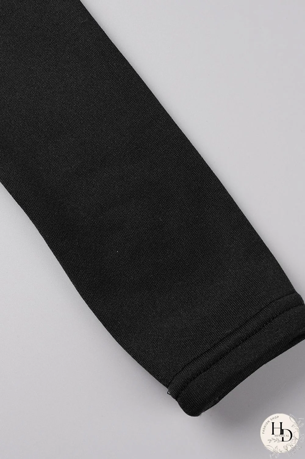 Black Fashion Casual Solid Patchwork Hooded Collar Long Sleeve Dresses