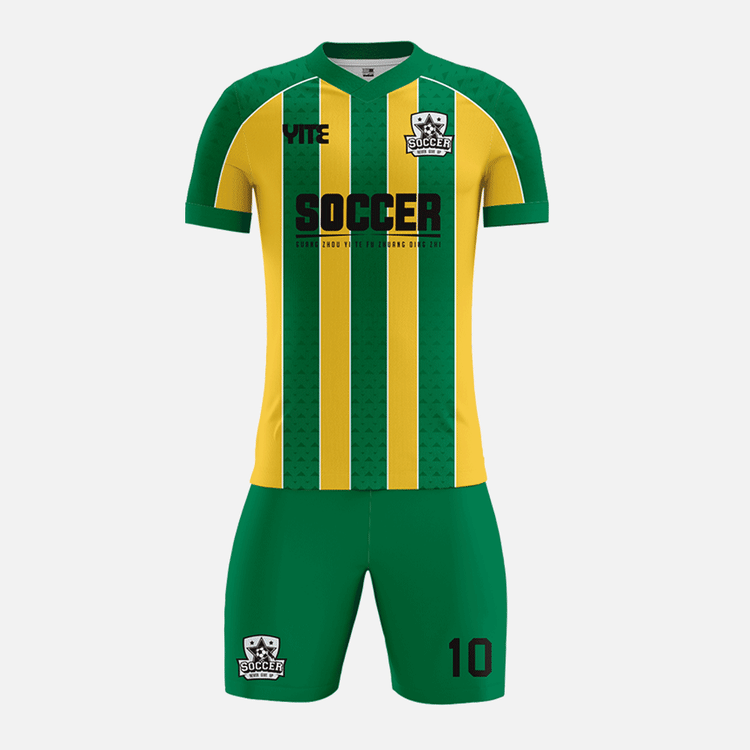 YITE | YTZQ229-Green And Yellow Soccer Uniforms