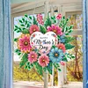 Diamond Painting Mother Day Wreath Pendant For Window Door Garden Decor